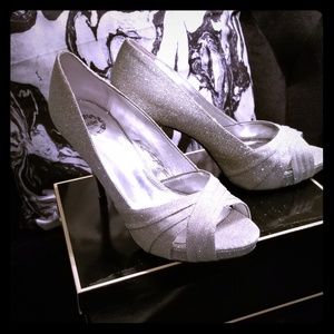Silver Sparkle Pumps
